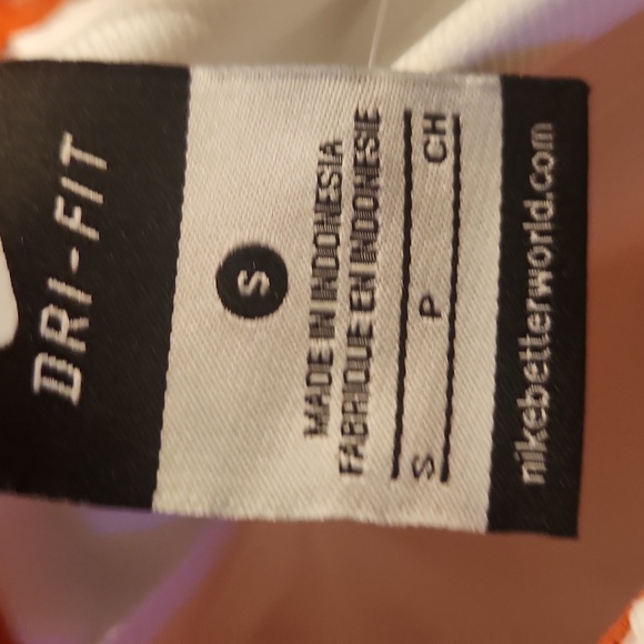 Nike Men's Baseball  White Pants with Orange Trim - Picture 5 of 6